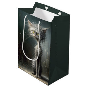 Sac Cadeau Moyen Scruffy Street Chat pour Anniversaire