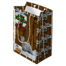 Sac Cadeau Moyen Sealyham Terrier Noël