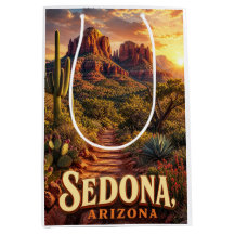 Sedona Arizona Coucher de Soleil Roche Rouge Déser