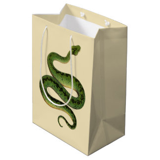 Sac Cadeau Moyen Serpent Vert