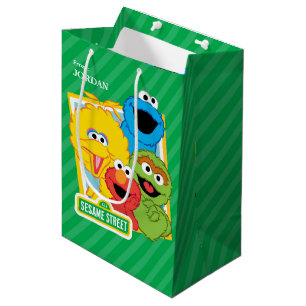 Sac Cadeau Moyen Sesame Street Pals Anniversaire