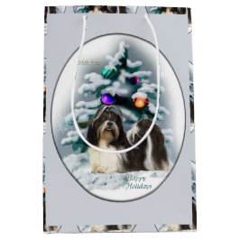 Sac Cadeau Moyen Shih Tzu Noël