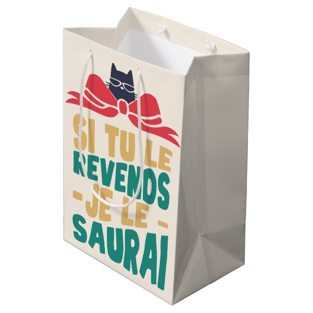 Sac Cadeau Moyen Si tu vends je le (Dos Angle)