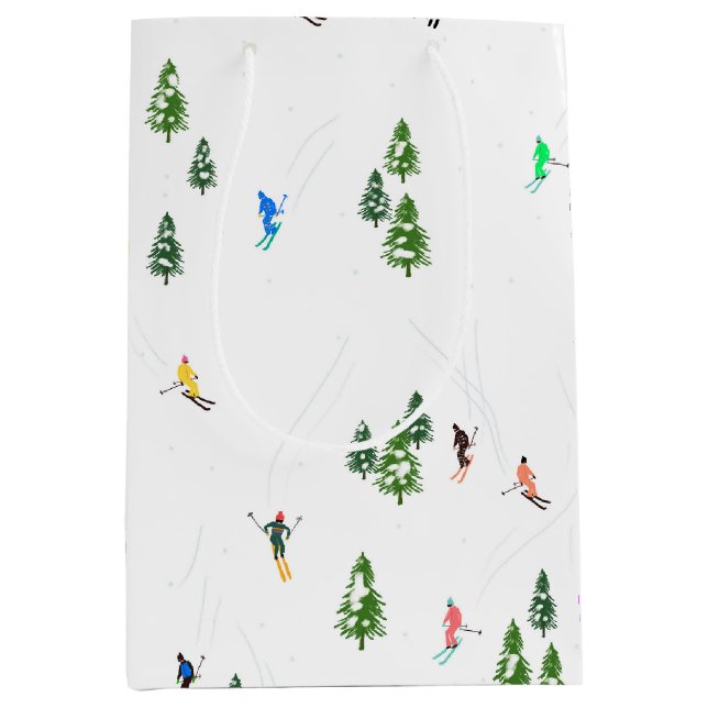 Sac Cadeau Moyen Ski alpin Ski Ski Arbres d'hiver (Devant)