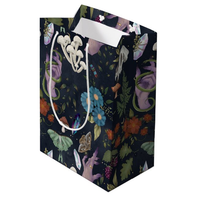 Sac Cadeau Moyen Sorcière nature (Dos Angle)
