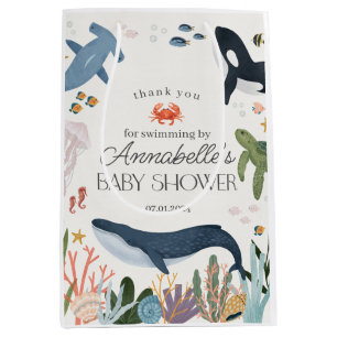 Sac Cadeau Moyen Sous le Baby shower marin Favors