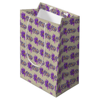 Sac Cadeau Moyen SRI LANKA Word avec Lotus