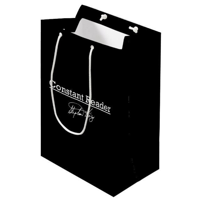 Sac Cadeau Moyen Stephen King, lecteur constant (Devant Angle)