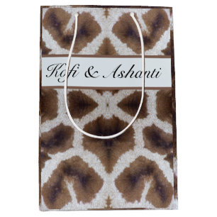 Sac Cadeau Moyen Style safari motif Giraffe