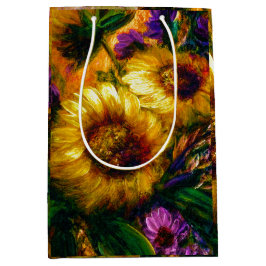 Sac Cadeau Moyen "Sunflower Gold"