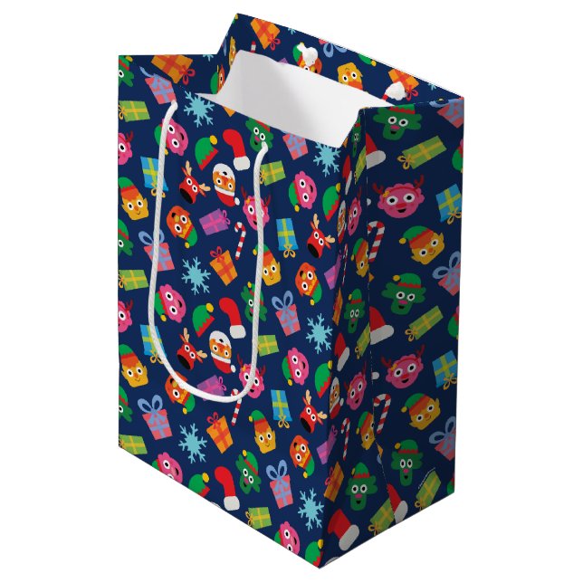 Sac Cadeau Moyen Super Simple Noodle et Pals Holiday (Devant Angle)