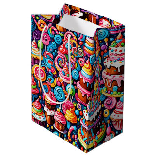 Sac Cadeau Moyen Sweets d'anniversaire