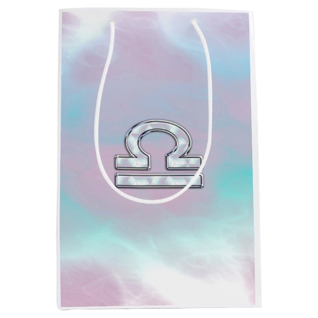 Sac Cadeau Moyen Symbole Libra Mère de style perle (Devant)