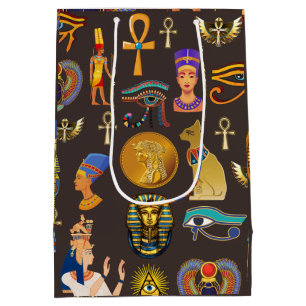 Sac Cadeau Moyen Symbole Motif égyptien Hiéroglyphique antique