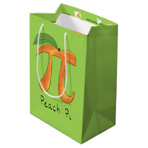 Sac Cadeau Moyen Symbole Pi Peach Math Funny