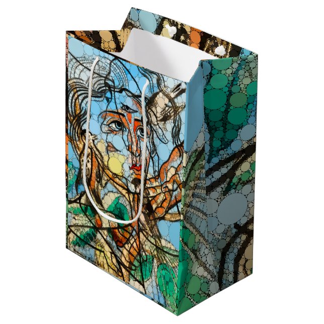 Sac Cadeau Moyen Tarin, points d'infini par Francis Picabia (Devant Angle)