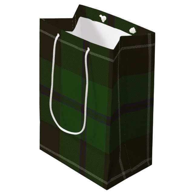 Sac Cadeau Moyen Tartan de Douglas (Devant Angle)