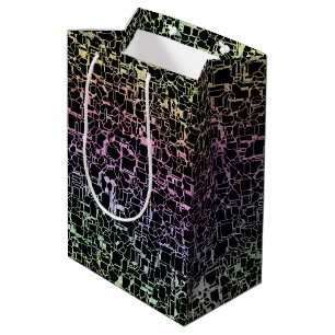Sac Cadeau Moyen techno rainbo :