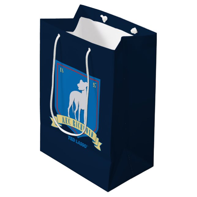 Sac Cadeau Moyen Ted Lasso | Logo de l'équipe AFC Richmond (Devant Angle)