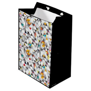 Sac Cadeau Moyen Temps d'aventure   Motif de caractères triangulair