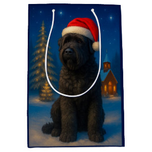 Sac Cadeau Moyen Terrier Noir Russe de vacances 