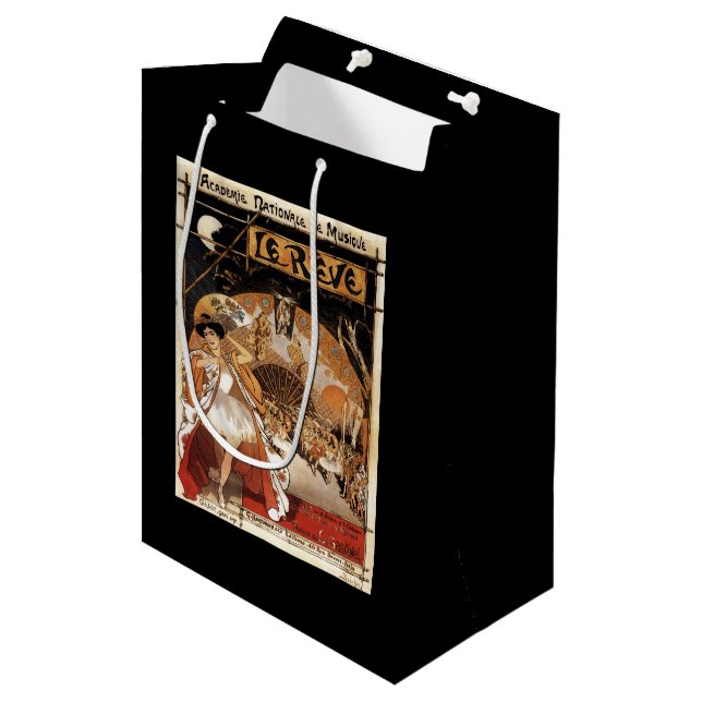 Sac Cadeau Moyen Théatre de l'opéra de représentation de Le Reve (Devant Angle)