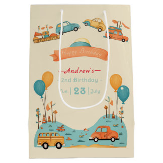 Sac Cadeau Moyen Thème anniversaire de enfant