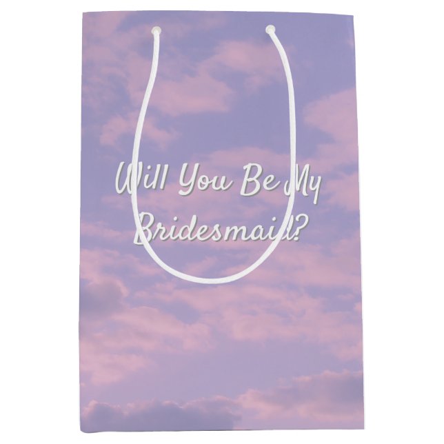 Sac Cadeau Moyen Thème Nuages Rêve Amant Demoiselles d'Honneur Prop (Devant)