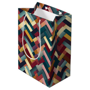 Sac Cadeau Moyen Tons Automnaux Cosy Tissés