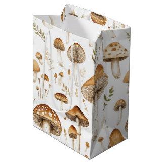 SAC CADEAU MOYEN TONS DE CHAMBRES MUSHROOM BROWN & TONNE