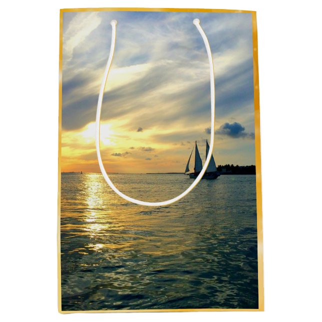 Sac Cadeau Moyen Touche West Sunset (Devant)