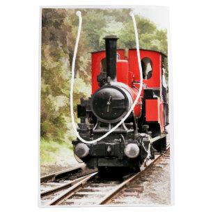 SAC CADEAU MOYEN TRAINS À VAPEUR