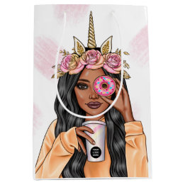 Sac Cadeau Moyen Traiteur Licorne Fantaisiste Nourriture