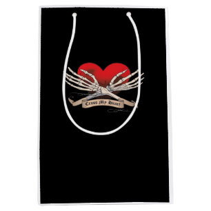 Sac Cadeau Moyen Traverser Mon Coeur (Espoir De Mourir) - Squelette