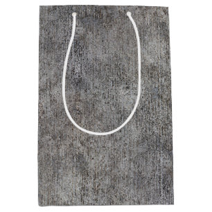 Sac Cadeau Moyen Trottoir gris patiné de ciment