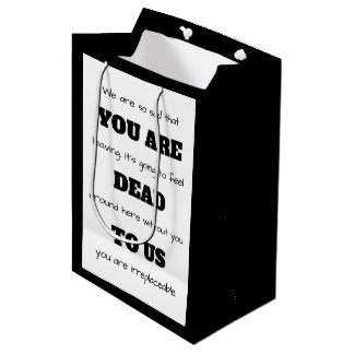 Sac Cadeau Moyen Tu es mort pour nous