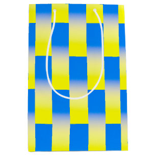 Sac Cadeau Moyen Ukraine bleue et jaune La paix inspirée par la gue