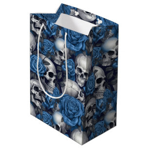 Sac Cadeau Moyen Un crâne et une série Rose 12