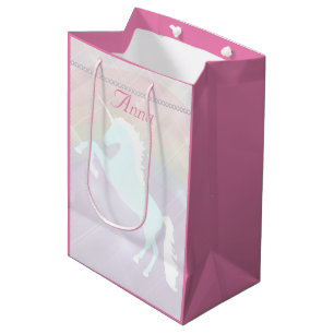 Sac Cadeau Moyen unicorn fantasy pinand purple