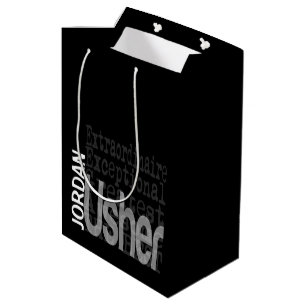 Sac Cadeau Moyen Usher Extraordinaire CUSTOM