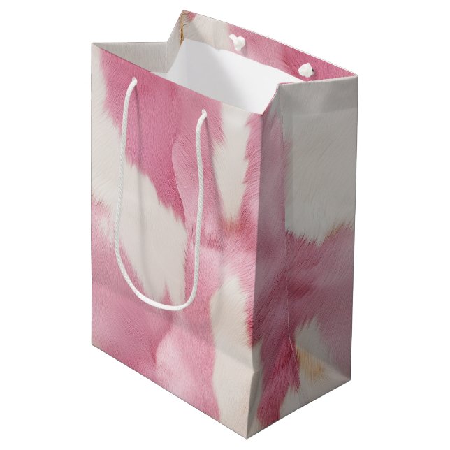 Sac Cadeau Moyen Vachette blanche blanche blanche blanche blanche b (Devant Angle)