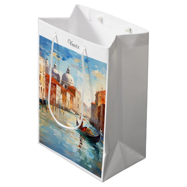 Sac Cadeau Moyen Venise peinte, Italie (Devant Angle)