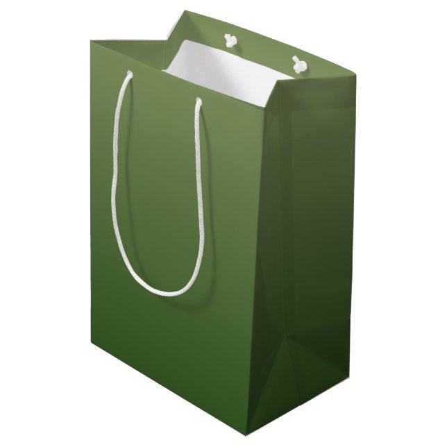 Sac Cadeau Moyen Vert (Dos Angle)