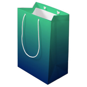 Sac Cadeau Moyen Vert et bleu foncé