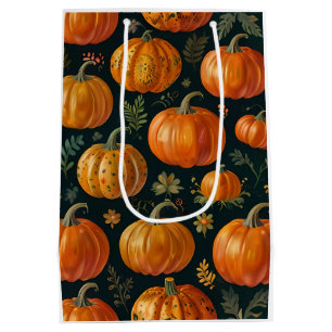Sac Cadeau Moyen Vibes à tarte Citrouille Halloween