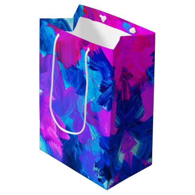 Sac Cadeau Moyen Vibes électriques SPWW (Devant Angle)