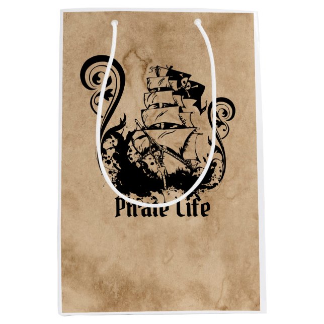 Sac Cadeau Moyen vie pirate  (Devant)