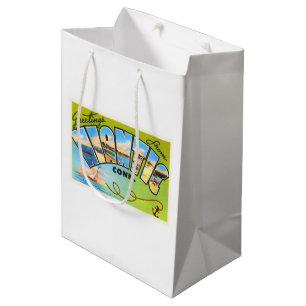 Sac Cadeau Moyen Vieux souvenir de Vintage voyage de Niantic le