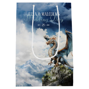 Sac Cadeau Moyen Viking Celtic Dragon Mariage ou anniversaire