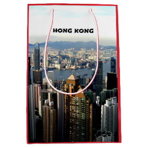 Sac Cadeau Moyen Ville de Hong Kong
